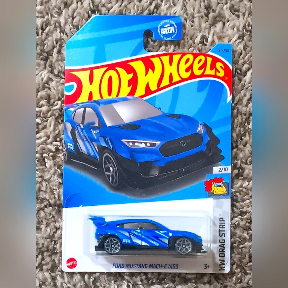 2023 Hot Wheels Blue Ford Mustang MACH-E1400 81/250 HW Drag Strip 2/10